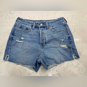 Old Navy Blue Jean Shorts Distressed Cut-Off
